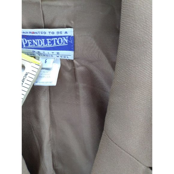 Vintage Pendleton Wool Blazer jacket size 6 petite women's - Picture 3 of 12